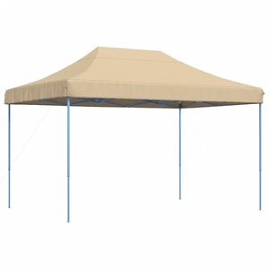 vidaXL Partyzelt Faltbar Pop-Up Beige 410x279x315 cm