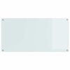 vidaXL K&uuml;chenr&uuml;ckwand Wei&szlig; 120 x 60 cm Geh&auml;rtetes Glas
