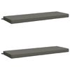 vidaXL 2-teilige Bankkissen SOEST 2 stk. 100 % Polyester Grau