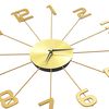 vidaXL Wanduhr Metall 50 cm Golden