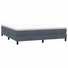 vidaXL Boxspringbett ohne Matratze Dunkelgrau 180x220 cm Samt