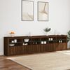 vidaXL Sideboard mit LED-Leuchten Braun Eichen-Optik 283x37x67 cm