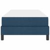 vidaXL Boxspringbett mit Matratze Blau 80 x 200 cm Stoff