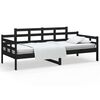 vidaXL Tagesbett Schwarz Massivholz Kiefer 80x200 cm