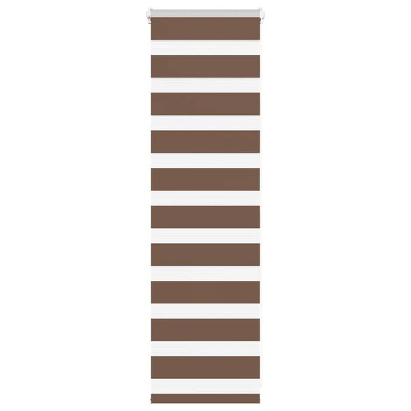 vidaXL Doppelrollo Braun 40x100 cm Stoffbreite 35,9 cm Polyester