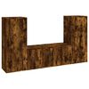 vidaXL 3-tlg. TV-Schrank-Set R&auml;uchereiche Holzwerkstoff