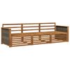 vidaXL Outdoor-Sofagarnitur 3 pcs Natur Massivholz Akazie