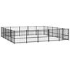 vidaXL Outdoor-Hundezwinger Stahl 23,52 m&sup2;