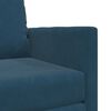 vidaXL Schlafsofa 60cm Blau Samt