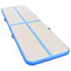 vidaXL Aufblasbare Gymnastikmatte mit Pumpe 400x100x10 cm PVC Blau