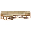 vidaXL Outdoor-Sofagarnitur 6 stk. Natur und Beige