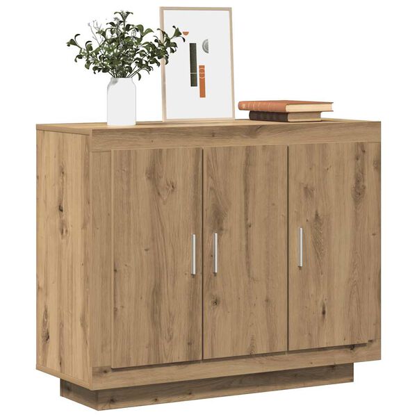 vidaXL Sideboard Artisan-Eiche 92x35x75 cm Holzwerkstoff