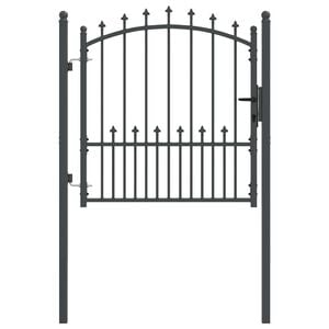 vidaXL Zauntor mit Spitzen EMMEN 104 x 97 cm Abschlie&szlig;bar
