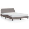 vidaXL Bettgestell "Dover" Taupe 140x200 cm Stoff