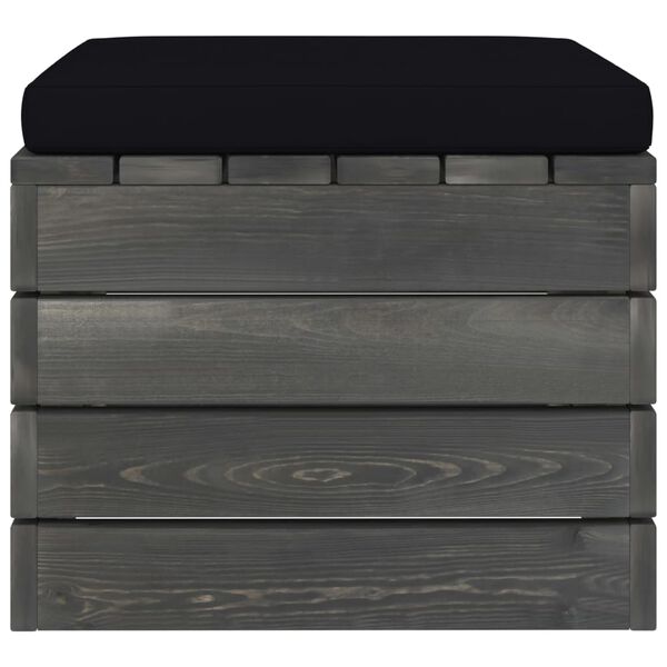 vidaXL Garten-Paletten-Hocker mit Sitzkissen Kiefernholz