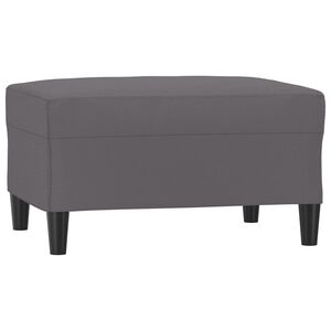 vidaXL Fu&szlig;hocker Grau 70x55x41 cm Kunstleder