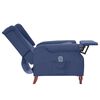 vidaXL Massagesessel mit Liegefunktion Blau Stoff