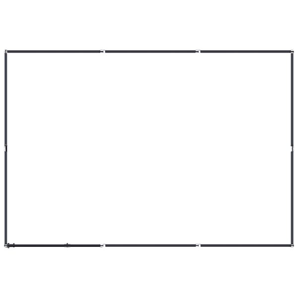 vidaXL Outdoor-Hundezwinger Stahl 5,53 m²