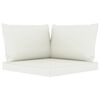 vidaXL 5-tlg. Garten-Lounge-Set mit Creme Kissen