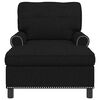 vidaXL Lounge-Liege mit Kissen Schwarz 91 x 157 x 91 cm Stoff