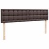 vidaXL Ottoman-Bett mit Matratze Dunkelbraun 200x200 cm Stoff