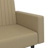vidaXL Schlafsofa 2-Sitzer Cappuccino-Braun Kunstleder