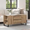 vidaXL Couchtisch Artisan-Eiche 102 x 44,5 x 50 cm Holzwerkstoff