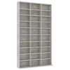 vidaXL CD-Schrank Betongrau 102x16x177,5 cm Holzwerkstoff