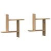 vidaXL Wandregale 2 Stk. Artisan-Eiche 50x12x50 cm Holzwerkstoff
