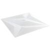vidaXL Wandpaneele 24 Stk. 50 x 50 cm Wei&szlig; Stern XPS Schaum
