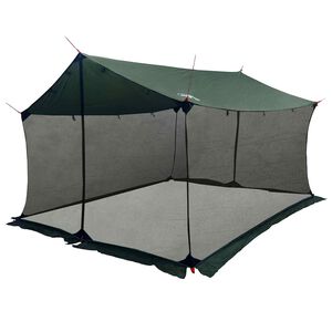 vidaXL Camping-Tarp mit Netzw&auml;nden Olivegr&uuml;n 340 x 260 x 220 cm