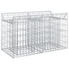 vidaXL Gabionen-Hochbeet 100 x 50 x 60 cm Verzinkter Stahl Silber