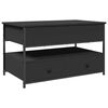 vidaXL Couchtisch Schwarz 85x50x50 cm Holzwerkstoff und Metall