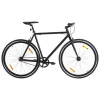 vidaXL Fahrrad mit Festem Gang Schwarz 700c 51 cm