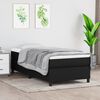 vidaXL Boxspringbettgestell Schwarz 90x190 cm Stoff