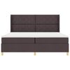 vidaXL Boxspringbett mit Matratze Braun 200 x 200 cm Stoff