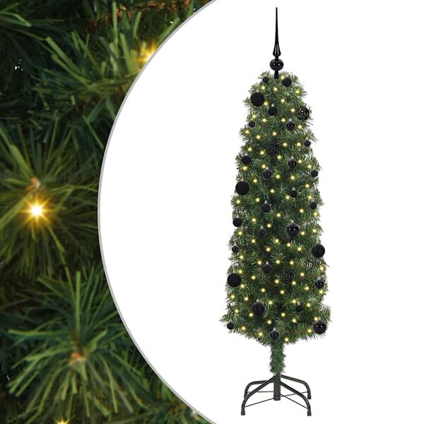 vidaXL K&uuml;nstlicher Weihnachtsbaum mit 150 LEDs mit St&auml;nder Gr&uuml;n 150 cm
