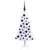 vidaXL K&uuml;nstlicher Weihnachtsbaum Wei&szlig; 120 cm PVC und Stahl