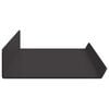 vidaXL Wandregal mit Regal 2 pcs Schwarz 60 x 8,5 x 2,5 cm