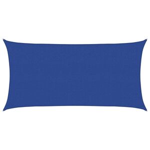 vidaXL Sonnensegel 160 g/m&sup2; Blau 2x4 m HDPE