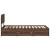 vidaXL Bettrahmen Braun Eichen-Optik 100 x 200 cm Holzwerkstoff