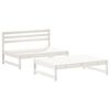 vidaXL 2-tlg. Garten-Lounge-Set Wei&szlig; Massivholz Kiefer