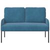 vidaXL Sofas mit Kissen 110cm Blau Sperrholz