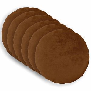vidaXL Kissenbezug 6 pcs HEERLEN Hellbraun &Oslash; 30 cm Flanell