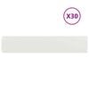 vidaXL Rasenkanten 30 Stk. Wei&szlig; 20x103 cm Kaltgewalzter Stahl