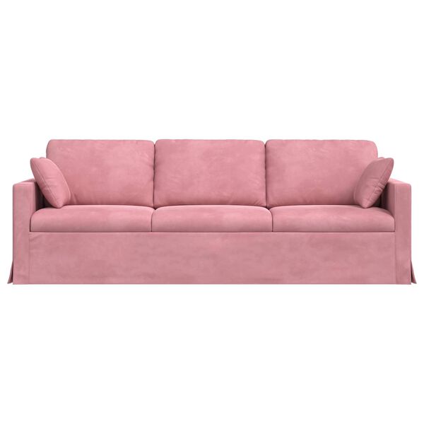 vidaXL Sofa Rosa 228 x 78 x 80 cm Samt