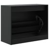 vidaXL Schuhschrank Schwarz 80x34x63 cm Holzwerkstoff