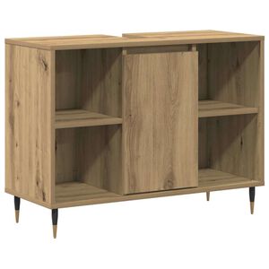 vidaXL Badezimmerschrank Artisan-Eiche 80 x 33 x 60 cm Holzwerkstoff