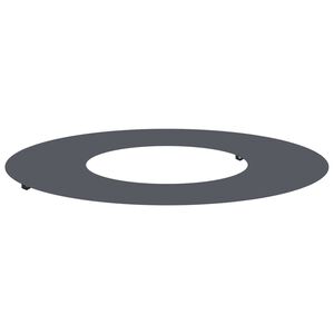 vidaXL geeignet f&uuml;r flachen Baumring Anthrazit &Oslash;30 / 60 cm Stahl