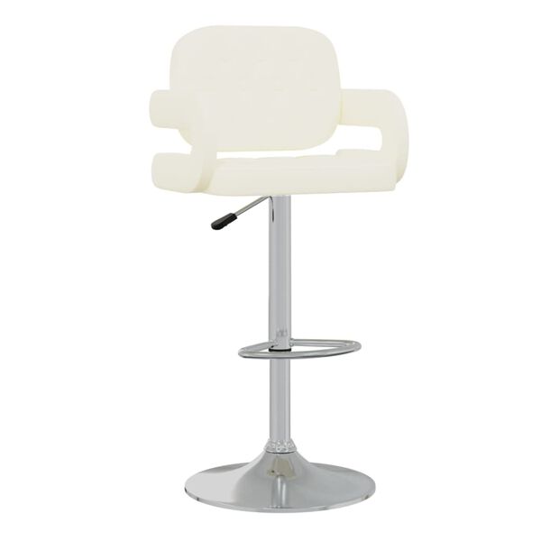 vidaXL Barhocker Creme Kunstleder